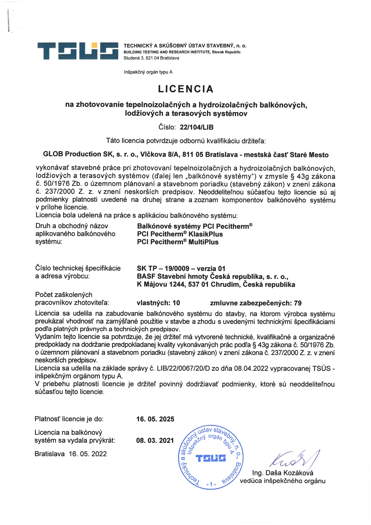 TSUS - Licencia PCI Pecitherm